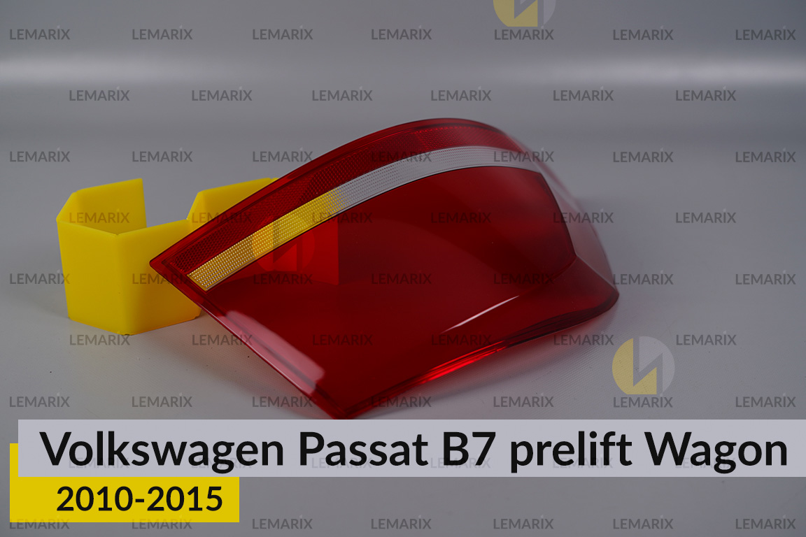 Скло заднього ліхтаря зовнішнє в крилі VW Volkswagen Passat B7 Wagon (2010-2015) дорест ліве