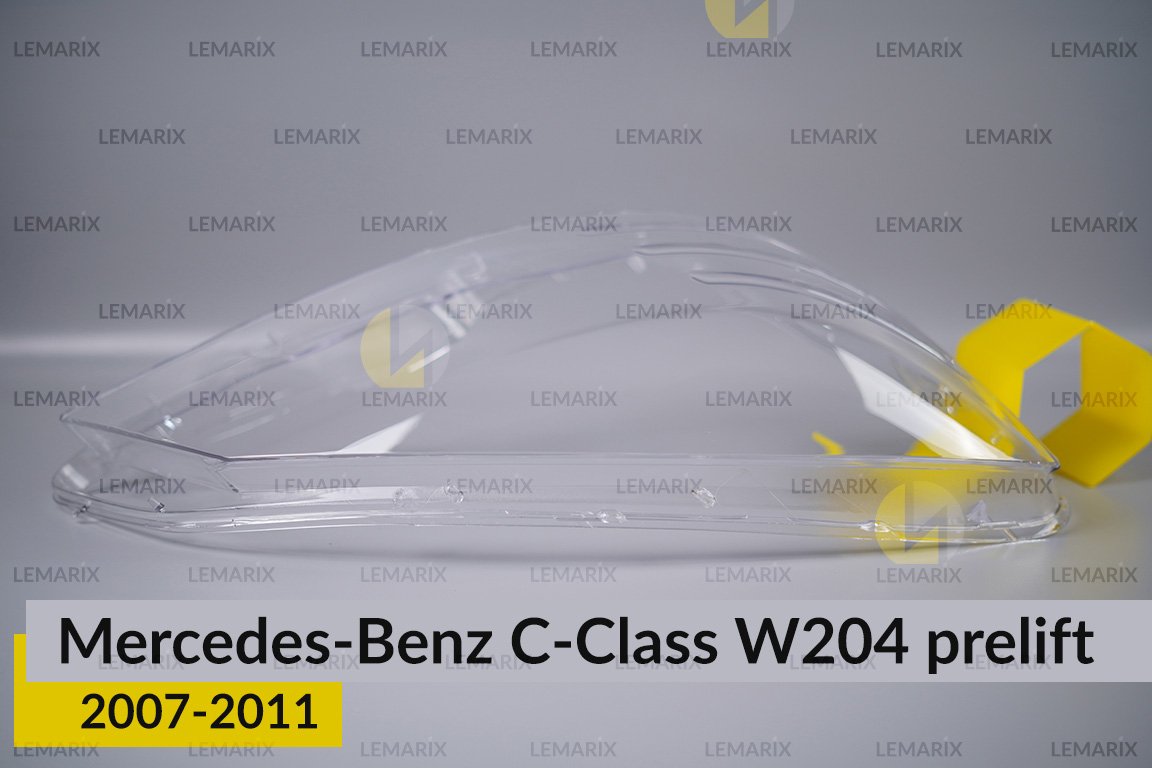 Скло фари Mercedes-Benz C-Class W204 (2007-2011) дорест праве