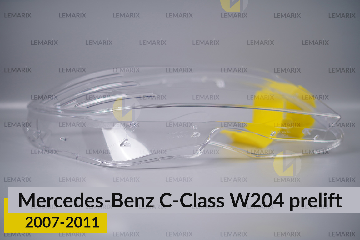 Скло фари Mercedes-Benz C-Class W204 (2007-2011) дорест праве