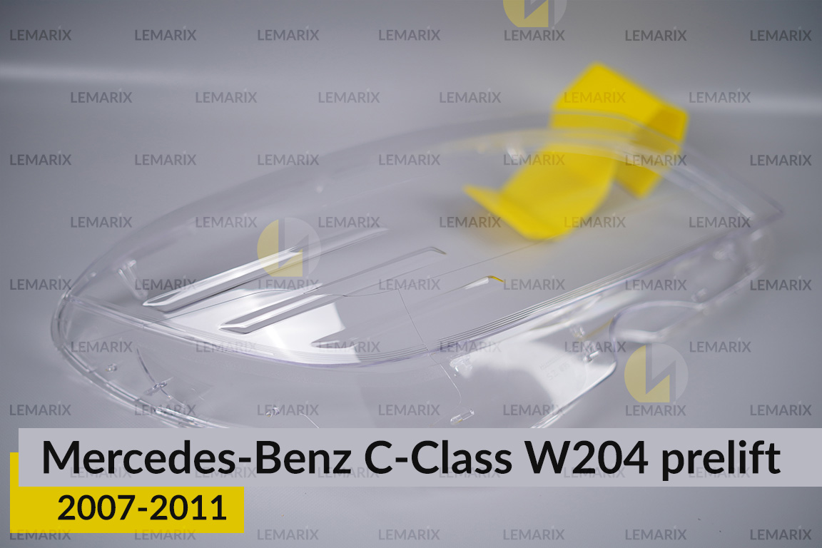 Скло фари Mercedes-Benz C-Class W204 (2007-2011) дорест праве