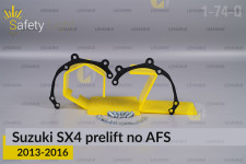 Перехідна рамка для Suzuki SX4 no AFS (2013-2016) дорест
