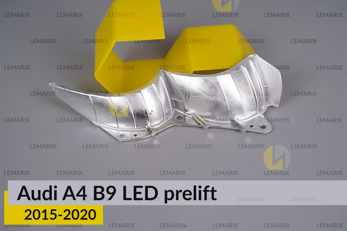 Хромований абажур верхній Audi A4 B9 LED (2015-2020) дорест правий