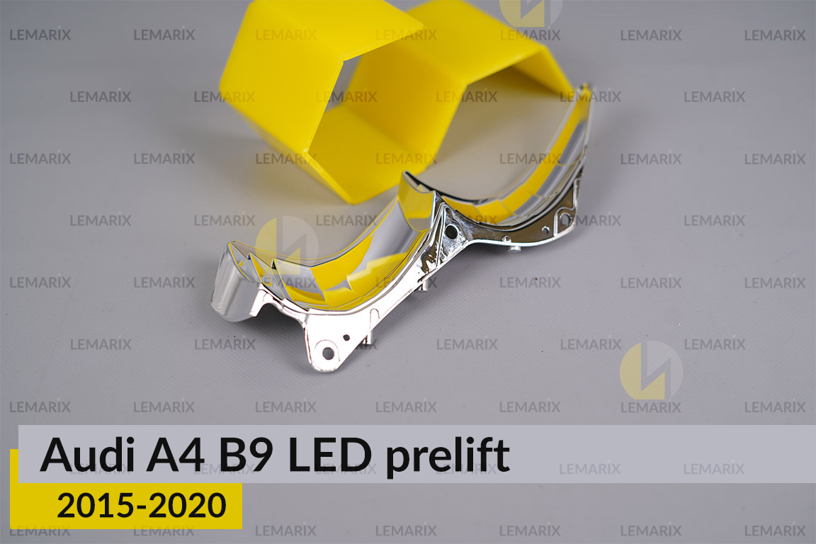 Хромований абажур верхній Audi A4 B9 LED (2015-2020) дорест правий