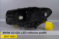 Корпус фари BMW X3 G01 LED reflektor (2017-2021) дорест лівий