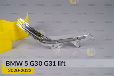 Декоративна маска світловода під зовнішній світловод BMW 5 G30 G31 (2020-2023) рест права