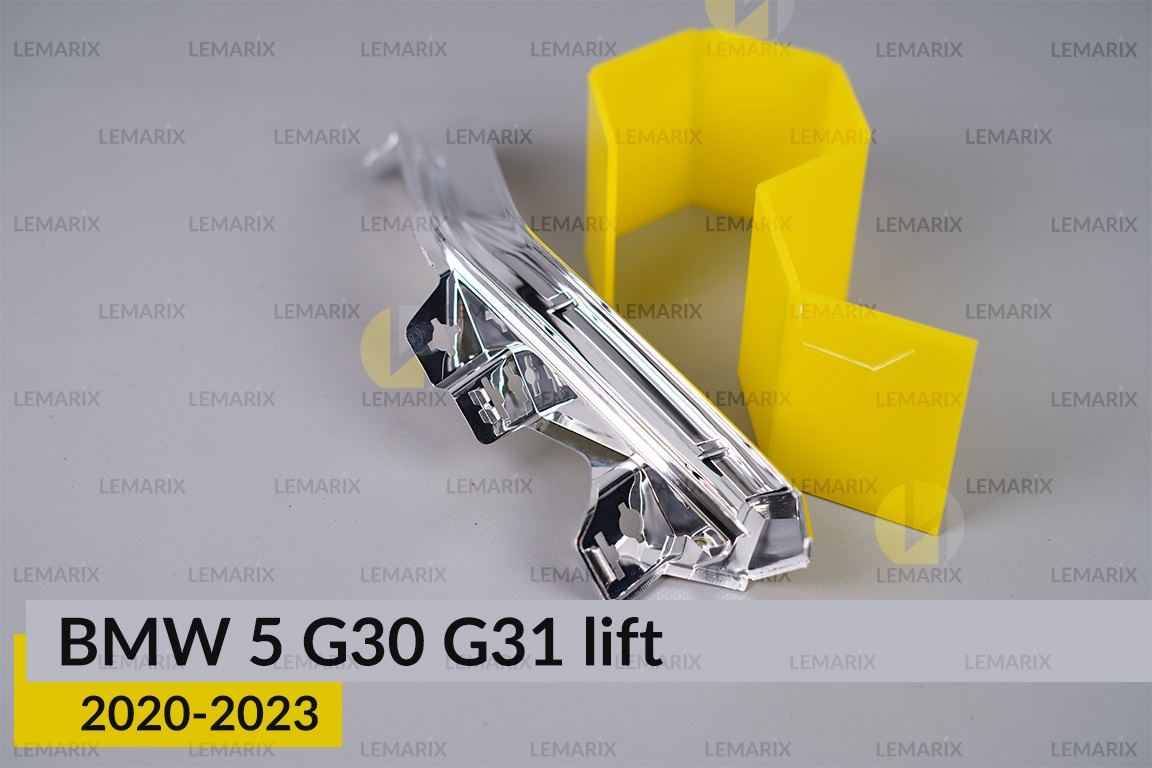 Декоративна маска світловода під зовнішній світловод BMW 5 G30 G31 (2020-2023) рест права