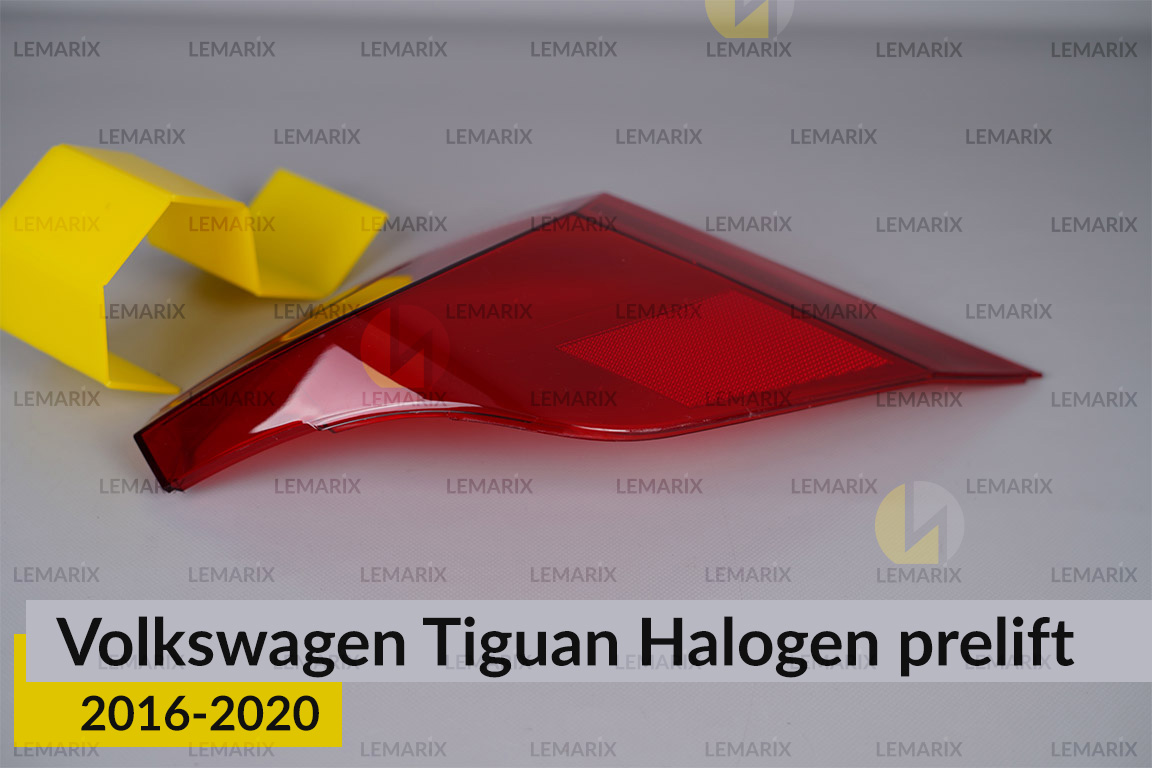 Скло заднього ліхтаря зовнішнє в крилі VW Volkswagen Tiguan Halogen (2016-2020) дорест ліве