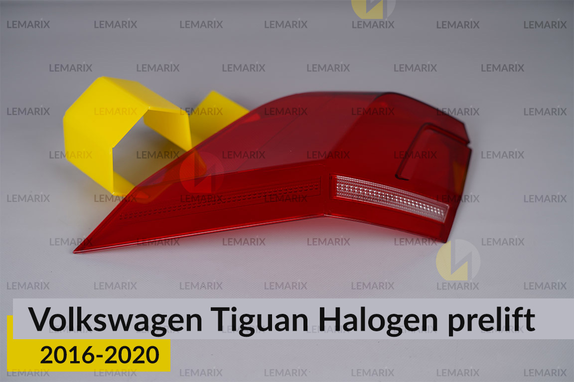 Скло заднього ліхтаря зовнішнє в крилі VW Volkswagen Tiguan Halogen (2016-2020) дорест ліве