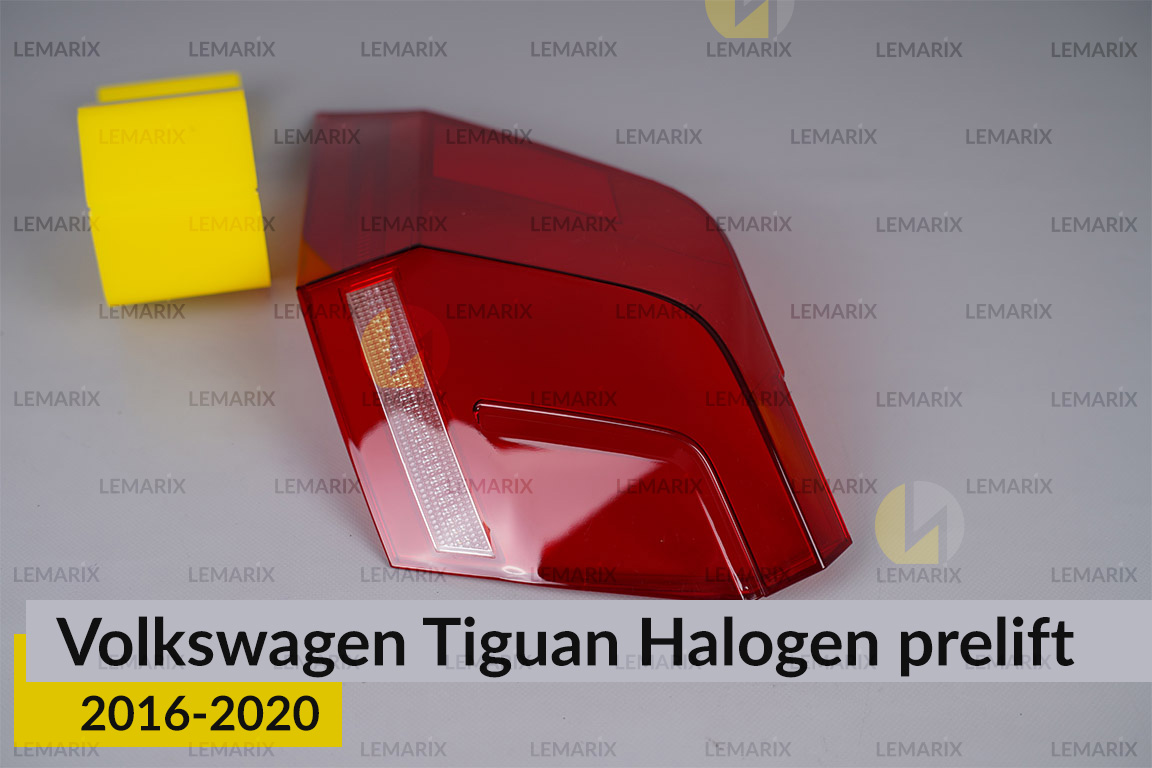 Скло заднього ліхтаря зовнішнє в крилі VW Volkswagen Tiguan Halogen (2016-2020) дорест ліве