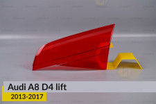 Скло заднього ліхтаря внутрішнє в кришці багажника Audi A8 D4 (2013-2017) рест праве