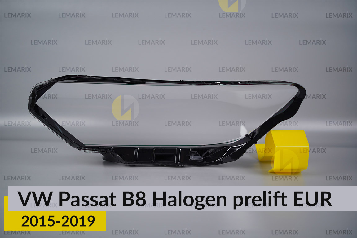 Скло фари VW Volkswagen Passat B8 Halogen EUR (2015-2019) дорест праве