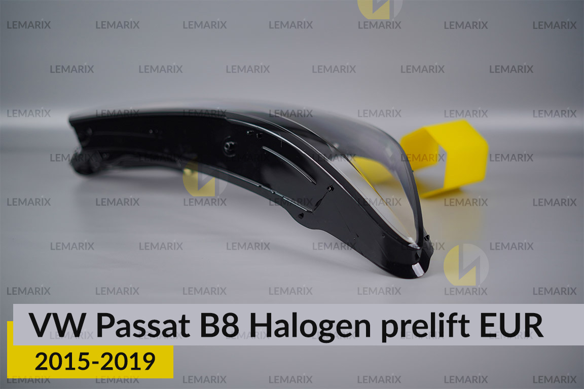 Скло фари VW Volkswagen Passat B8 Halogen EUR (2015-2019) дорест праве