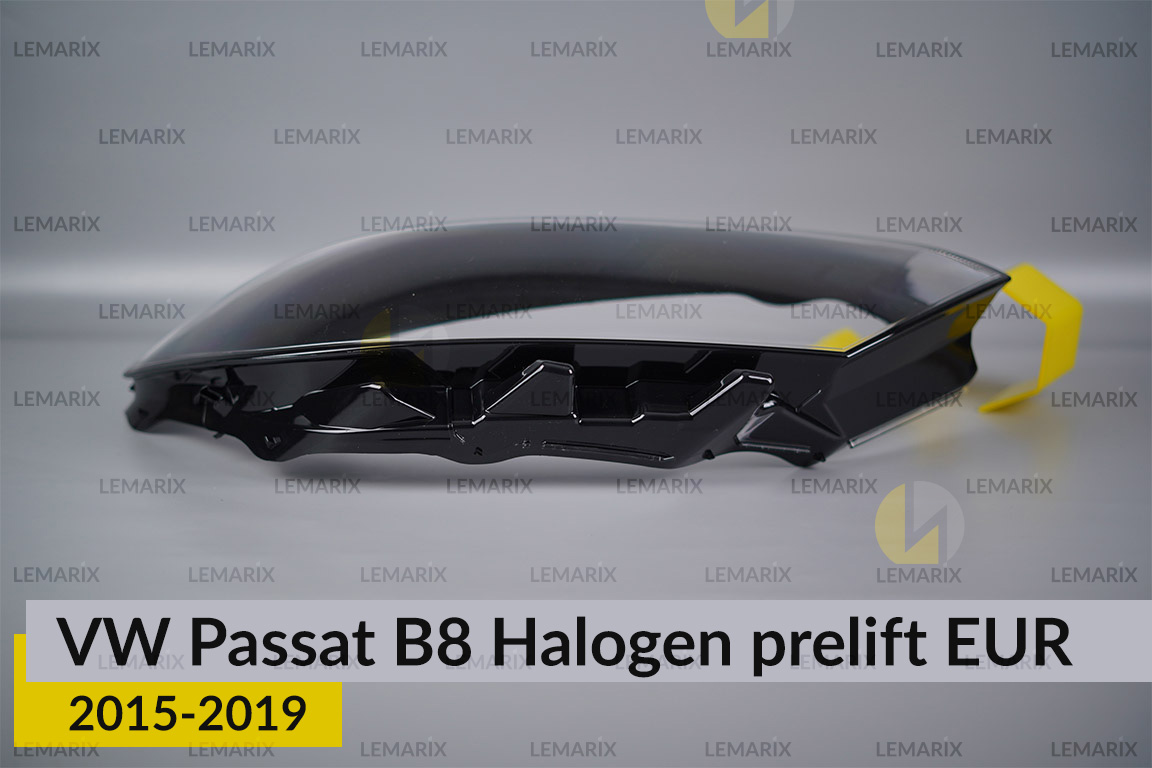 Скло фари VW Volkswagen Passat B8 Halogen EUR (2015-2019) дорест праве