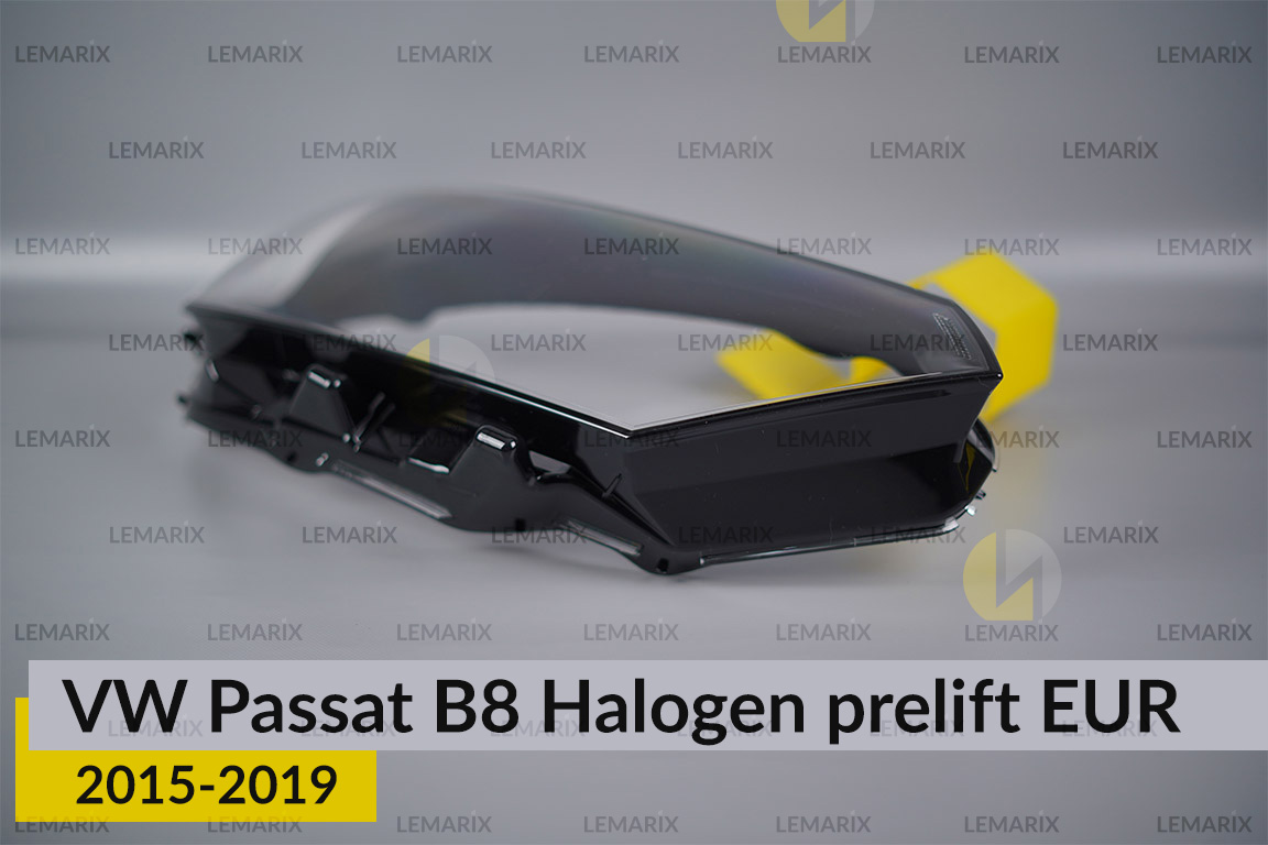 Скло фари VW Volkswagen Passat B8 Halogen EUR (2015-2019) дорест праве