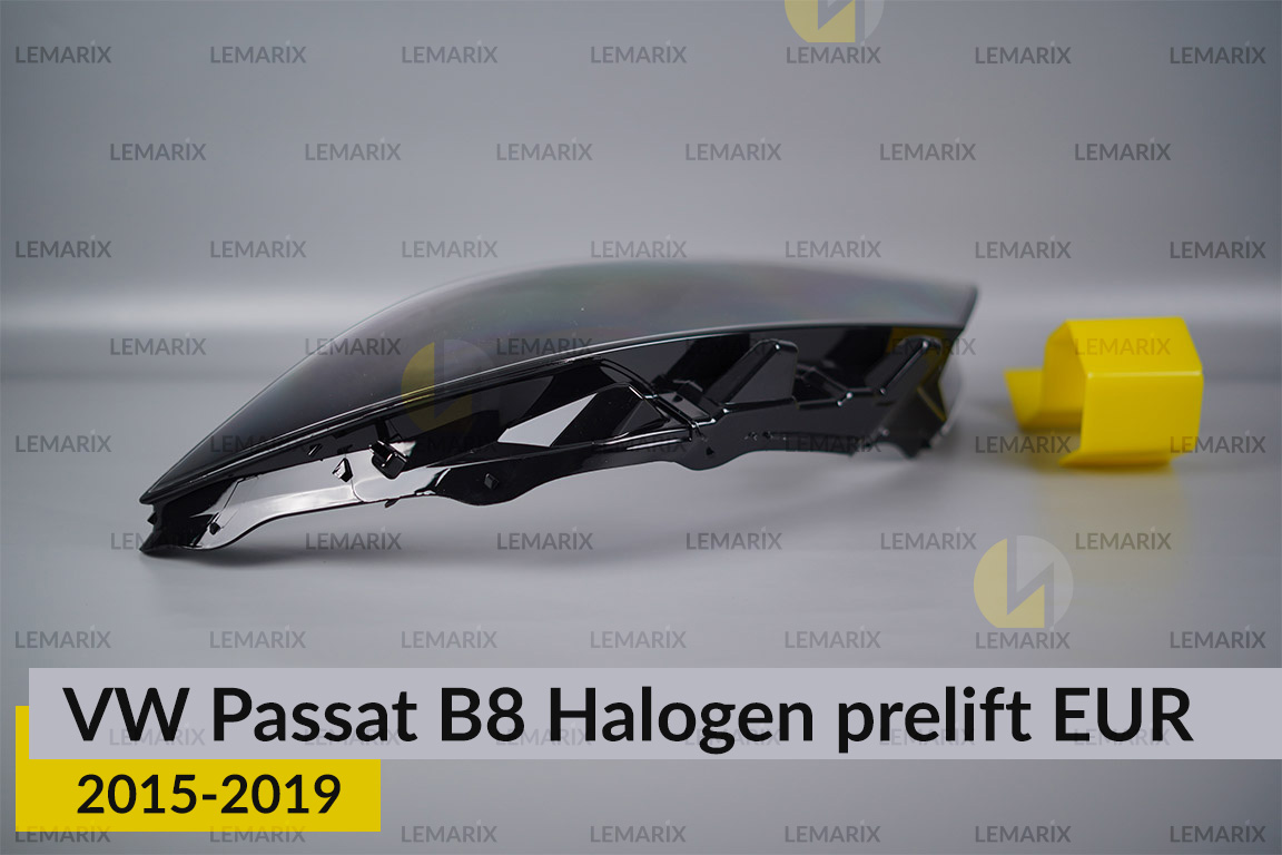 Скло фари VW Volkswagen Passat B8 Halogen EUR (2015-2019) дорест праве