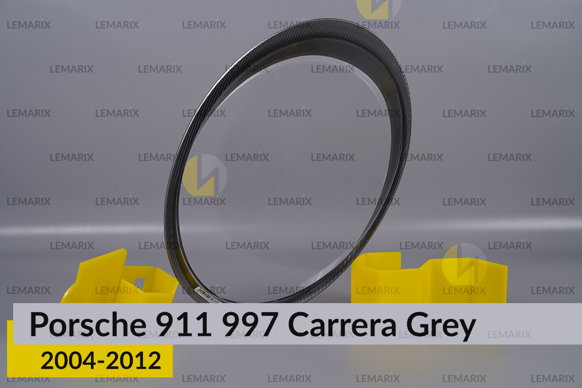 Скло фари Porsche 911 997 Carrera Grey (2004-2012) праве