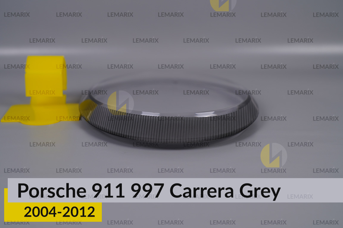 Скло фари Porsche 911 997 Carrera Grey (2004-2012) праве