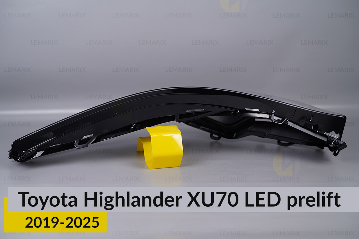Скло фари Toyota Highlander XU70 LED (2019-2026) дорест ліве