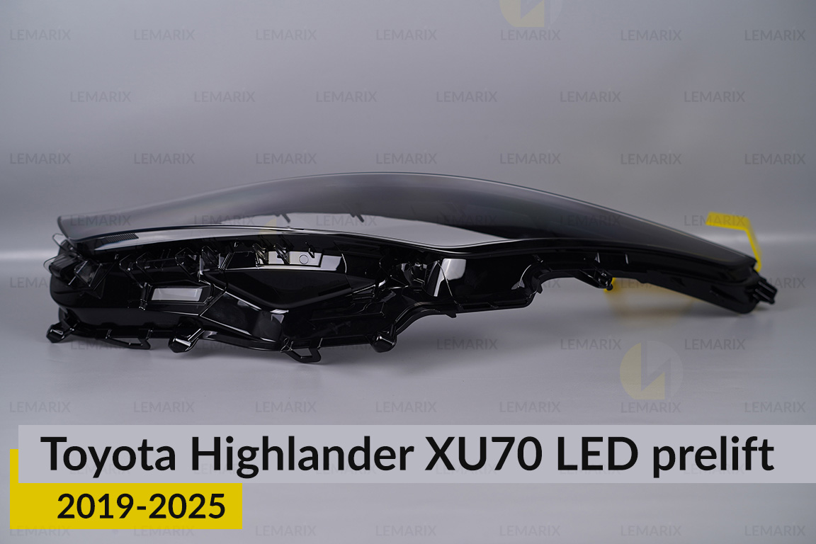 Скло фари Toyota Highlander XU70 LED (2019-2026) дорест ліве