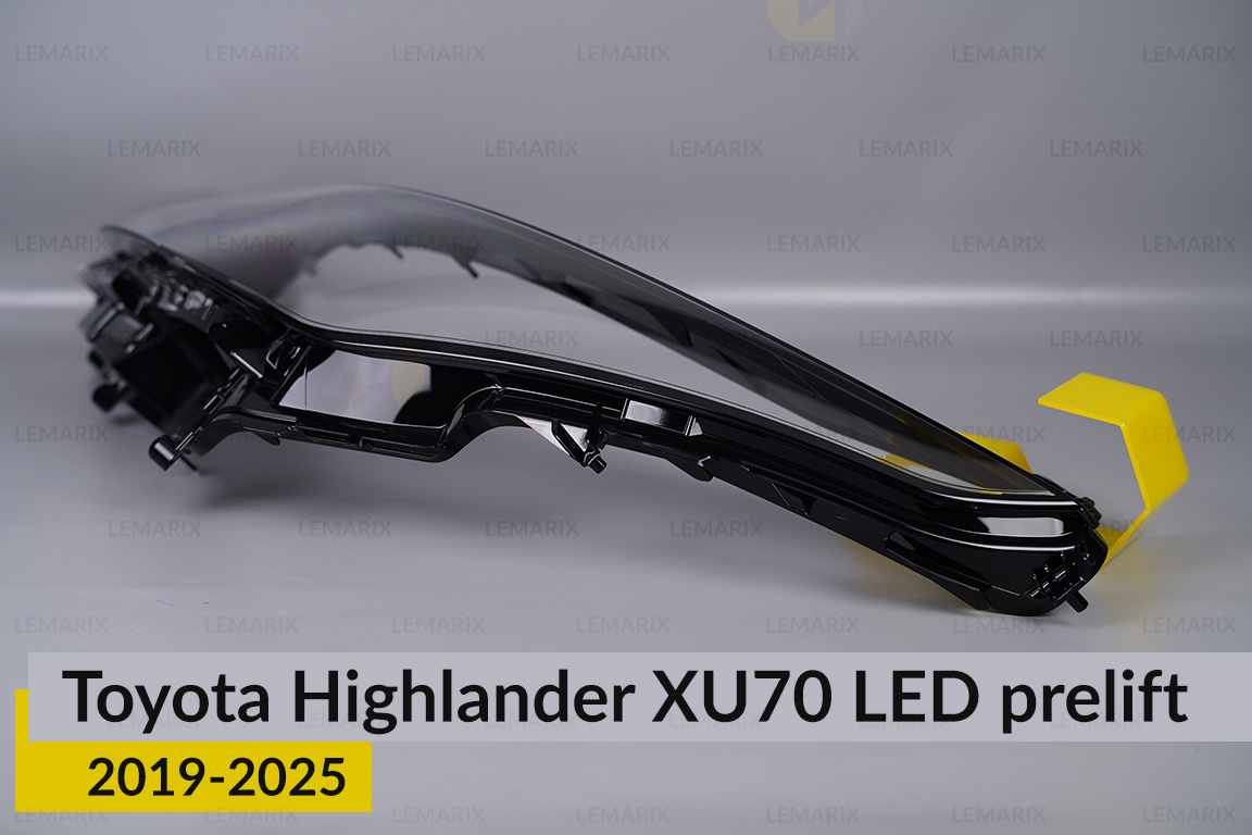 Скло фари Toyota Highlander XU70 LED (2019-2026) дорест ліве