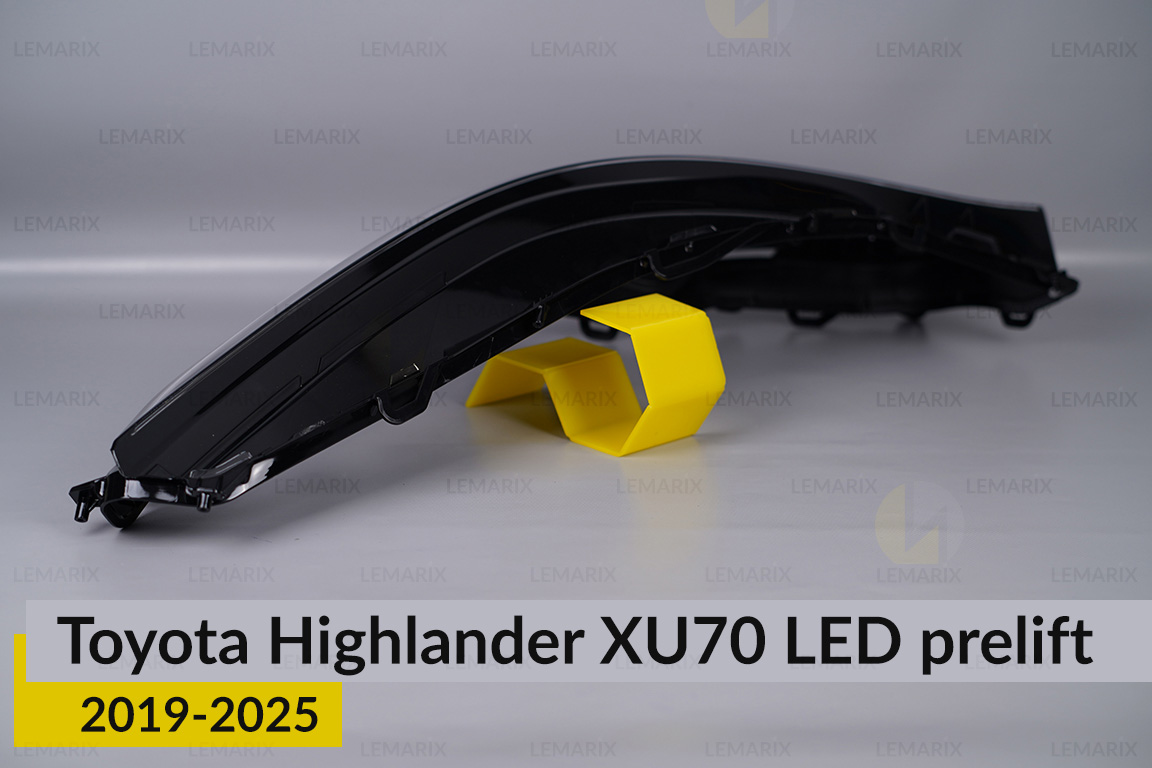 Скло фари Toyota Highlander XU70 LED (2019-2026) дорест ліве