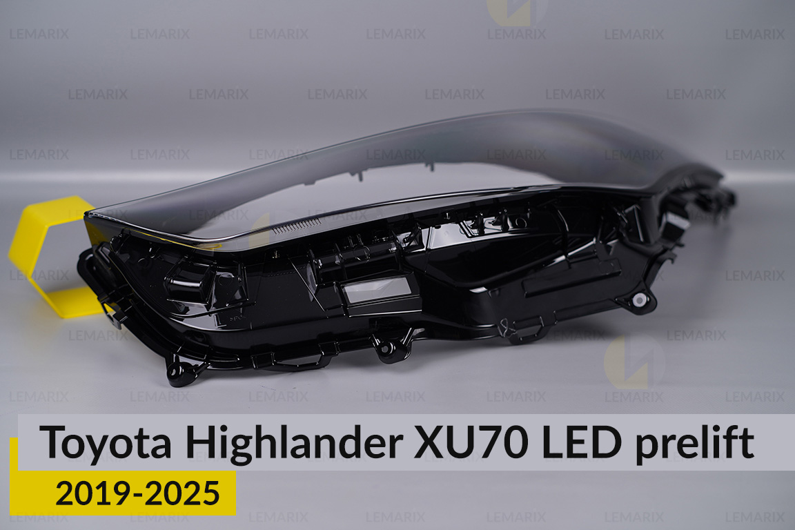 Скло фари Toyota Highlander XU70 LED (2019-2026) дорест ліве