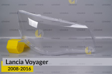 Скло фари Lancia Voyager (2008-2016) праве