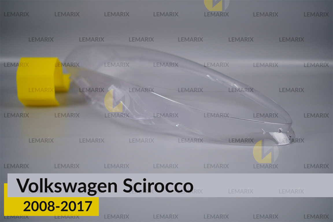 Скло фари VW Volkswagen Scirocco (2008-2017) ліве