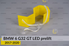 Кольцо световод фары BMW 6 G32 GT LED (2017-2020) дорест большое внешнее Icon Light левое