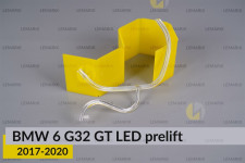 Кільце світловод фари BMW 6 G32 GT LED (2017-2020) дорест велике зовнішнє Icon Light ліве