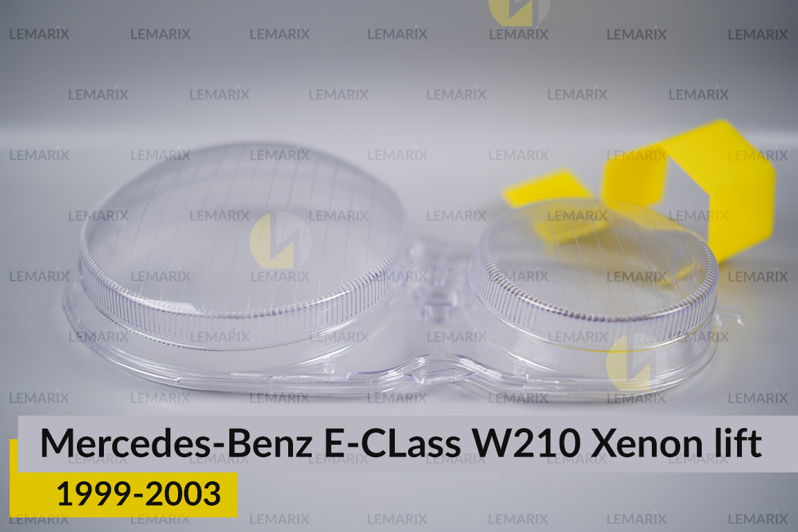 Скло фари Mercedes-Benz E-Class W210 Xenon (1999-2003) рест праве