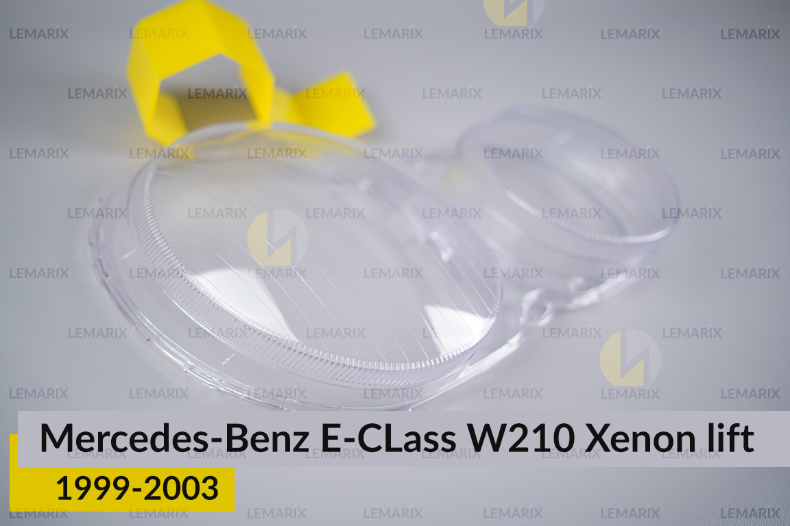 Скло фари Mercedes-Benz E-Class W210 Xenon (1999-2003) рест праве