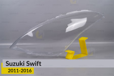 Стекло фары Suzuki Swift (2011-2016) левое