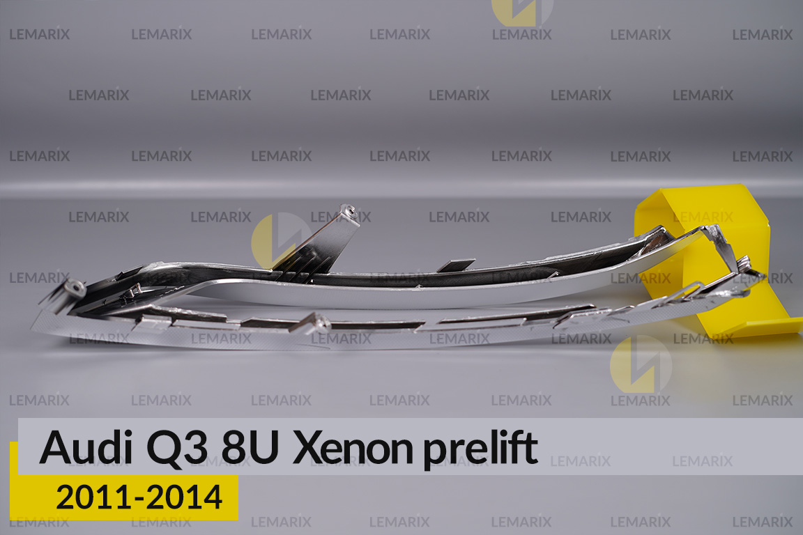 Хромована декоративна маска Audi Q3 8U Xenon (2011-2014) дорест ліва