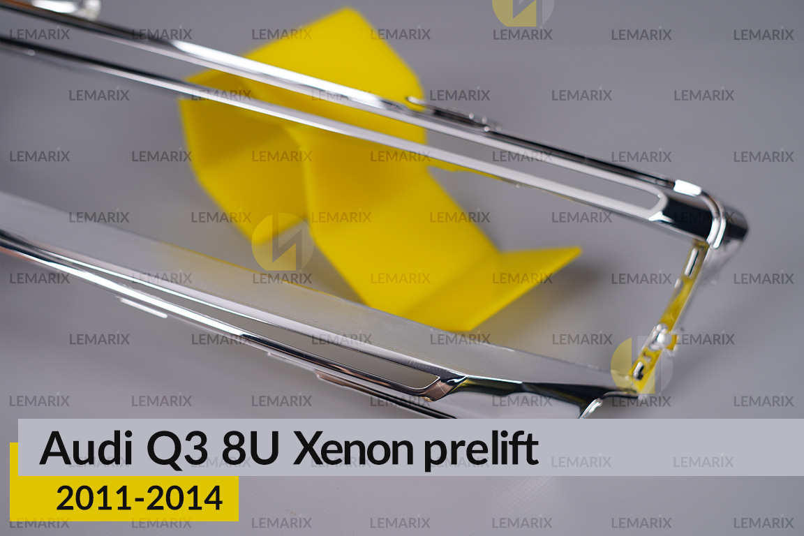 Хромована декоративна маска Audi Q3 8U Xenon (2011-2014) дорест ліва