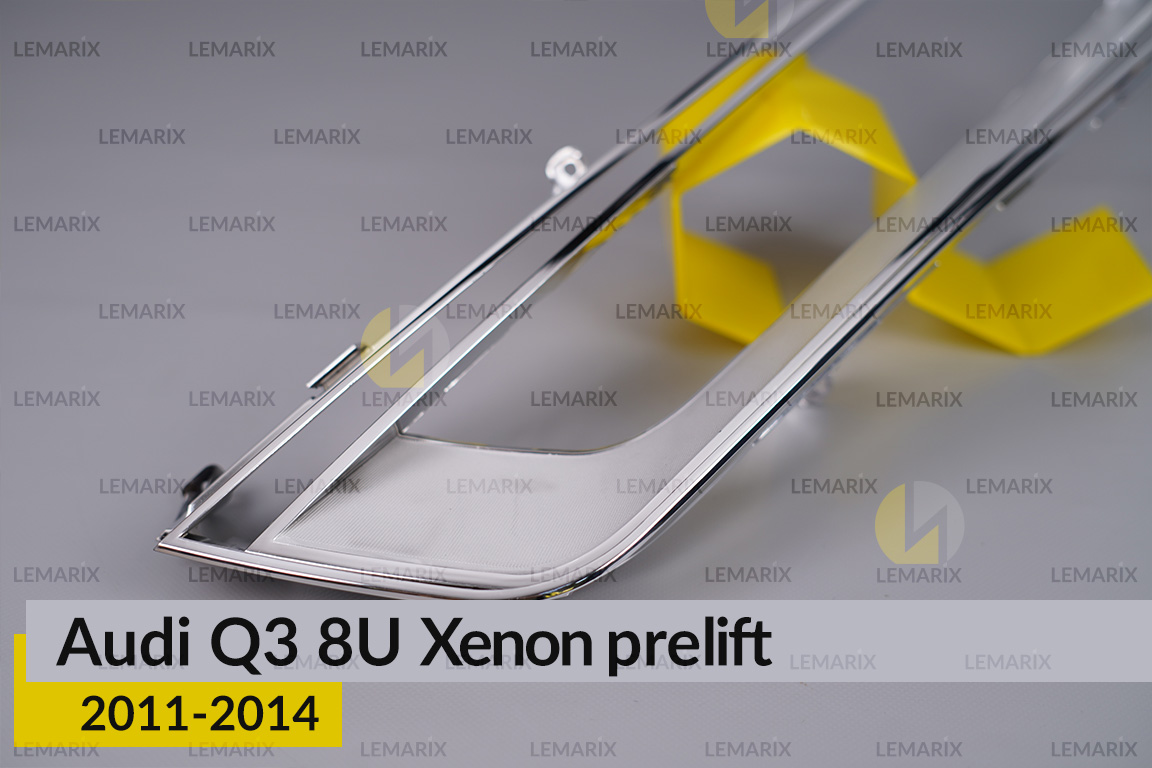 Хромована декоративна маска Audi Q3 8U Xenon (2011-2014) дорест ліва