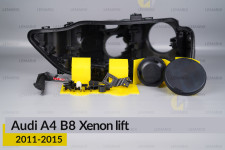 Сервісний комплект корпуса фар Audi A4 B8 Xenon (2011-2015) рест лівий