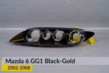 Декоративная маска Mazda 6 GG1 Black-Gold (2002-2008) левая