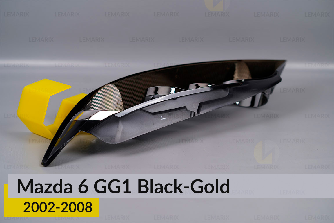 Декоративна маска Mazda 6 GG1 Black-Gold (2002-2008) ліва