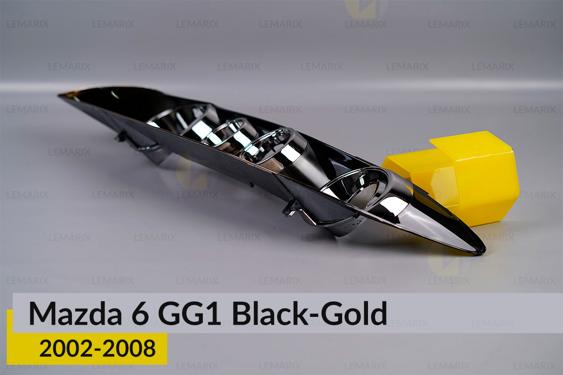 Декоративна маска Mazda 6 GG1 Black-Gold (2002-2008) ліва