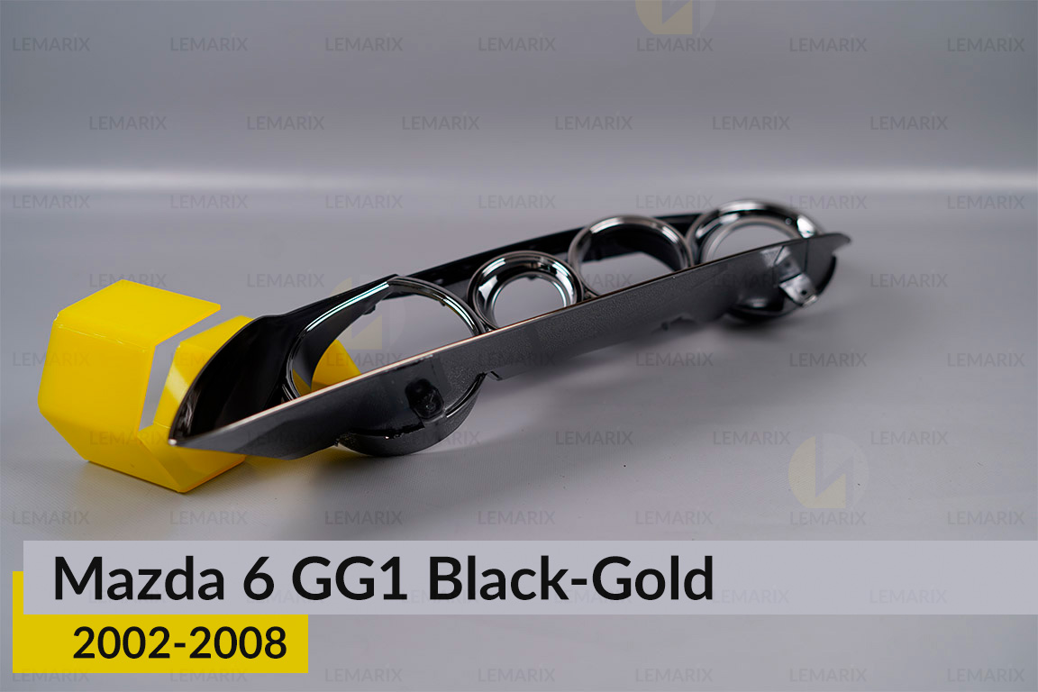 Декоративна маска Mazda 6 GG1 Black-Gold (2002-2008) ліва