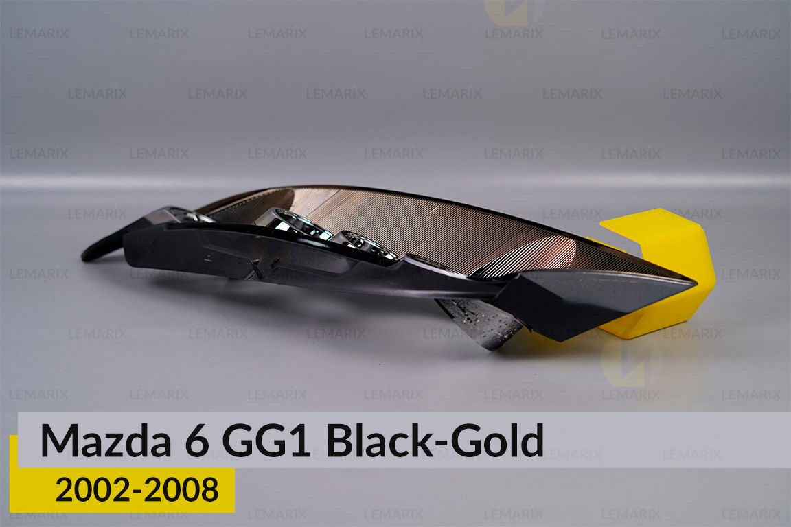 Декоративна маска Mazda 6 GG1 Black-Gold (2002-2008) ліва