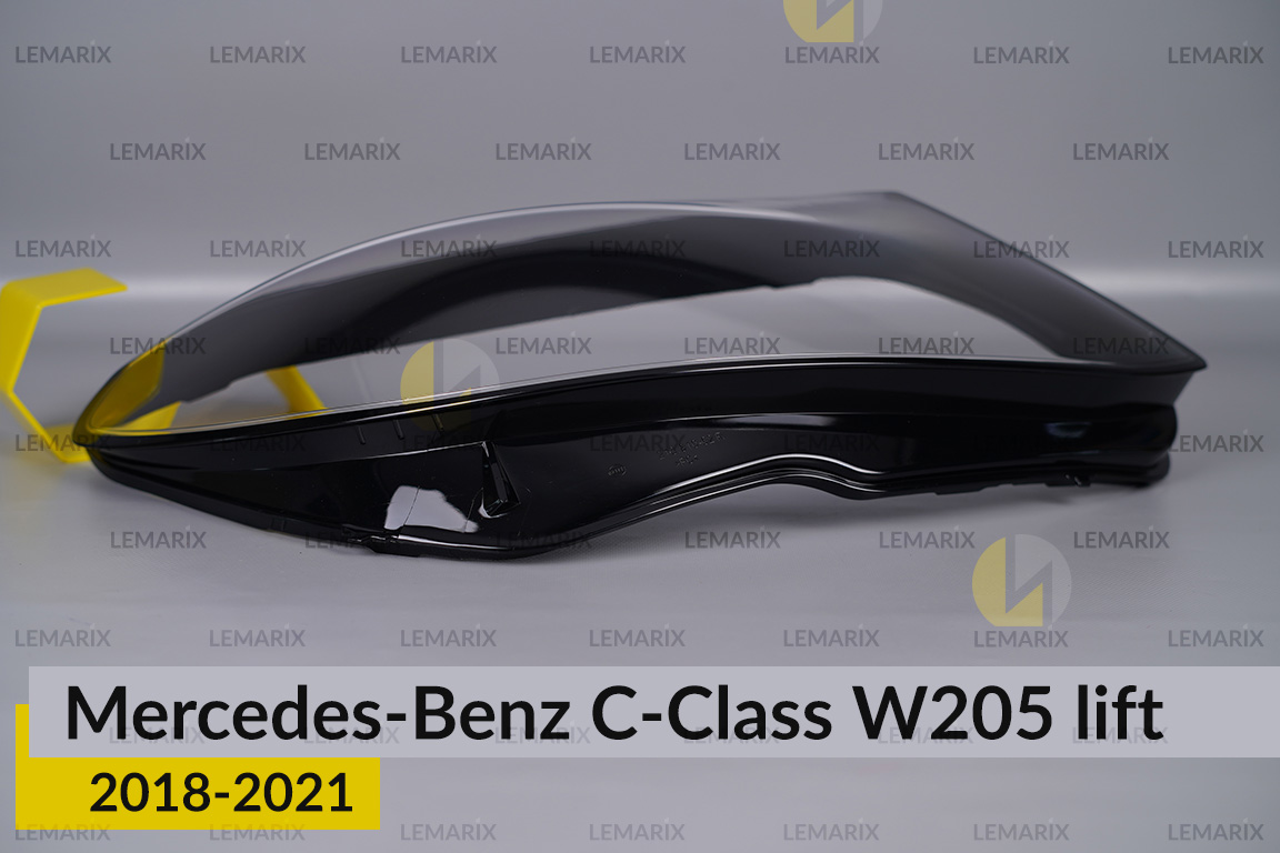 Скло фари Mercedes-Benz C-Class W205 (2018-2021) рест праве