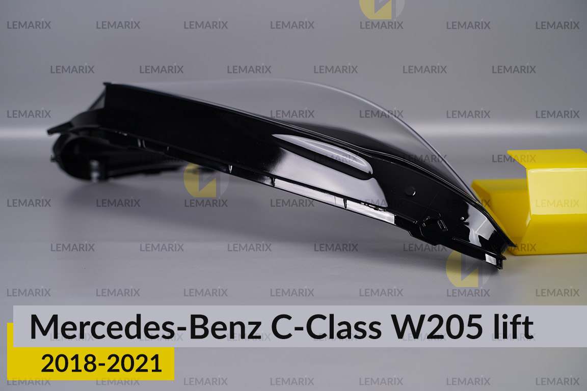 Скло фари Mercedes-Benz C-Class W205 (2018-2021) рест праве