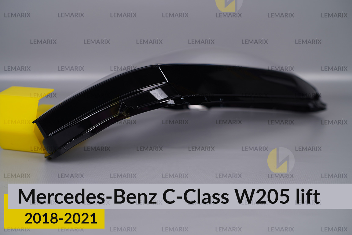 Скло фари Mercedes-Benz C-Class W205 (2018-2021) рест праве
