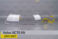 Стекло фары Volvo XC70 (2003-2007) рест левое