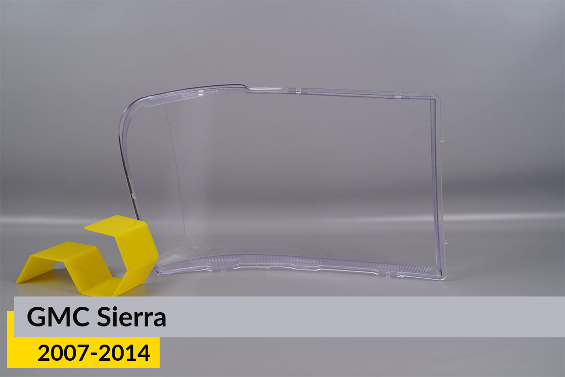 Скло фари GMC Sierra (2007-2014) ліве