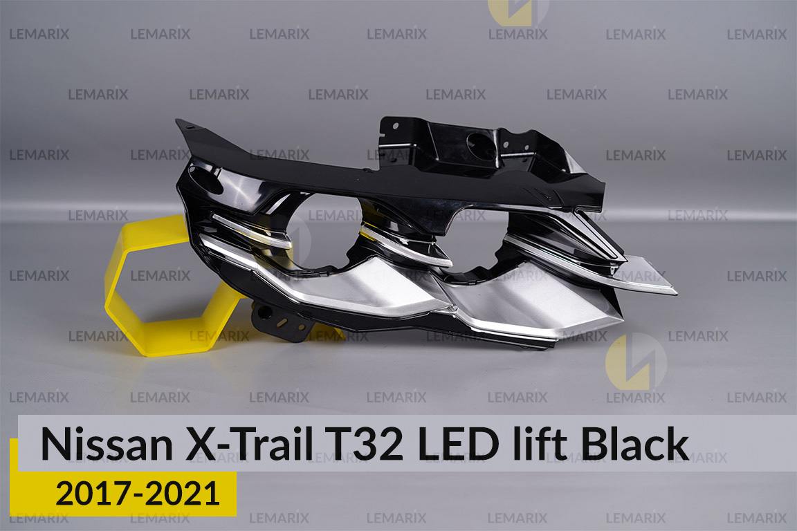Декоративна маска внутрішня Nissan X-Trail T32 LED Black (2017-2021) рест права