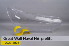 Стекло фары Great Wall Haval H6 (2020-2024) дорест правое