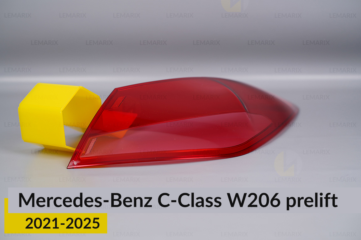 Скло заднього ліхтаря зовнішнє в крилі Mercedes-Benz C-Class W206 (2021-2026) дорест праве